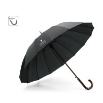 HEDI. Parasol z 16 drążkami wykonany z 190T pongee z automatycznym otwieraniem