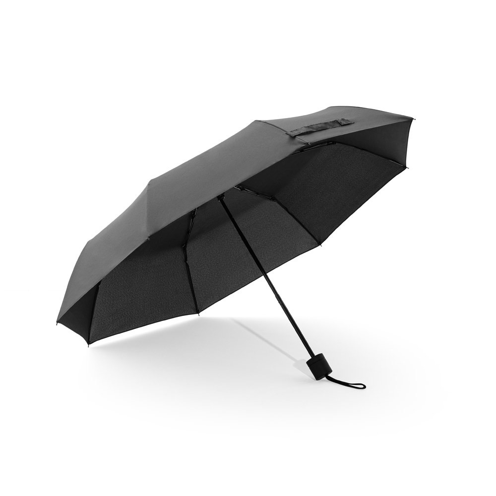 AIDEN. Parasol 21" z poliestru z recyklingu (100% rPET) o gramaturze 190T, składany na 3 części