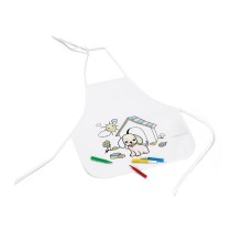 NILO. Fartuch z non-woven dla dzieci do pokolorowania (80 g/m²)