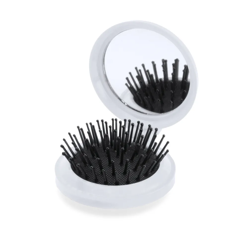 Hairbrush with Mirror Glance